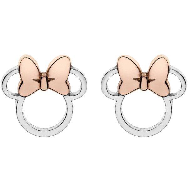 Disney Divatos ezüst bicolor fülbevaló Minnie Mouse E901880TL