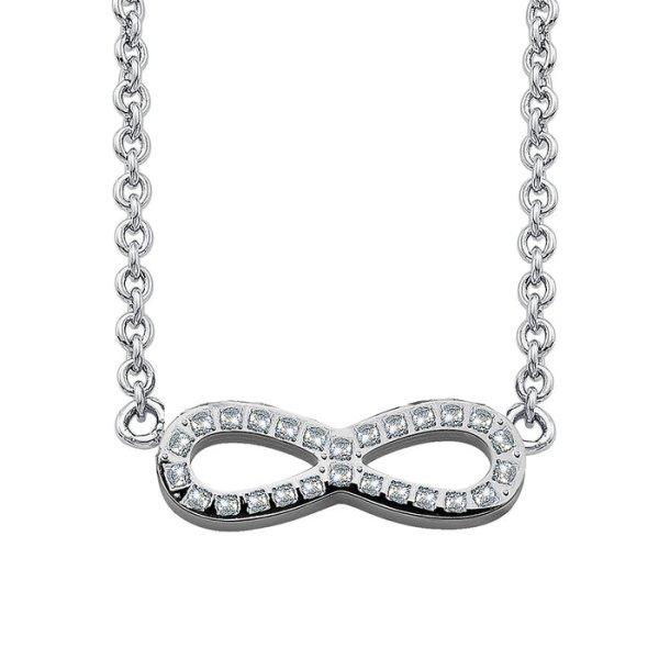 CRYSTalp Bájos acél nyaklánc Infinity 32148.E