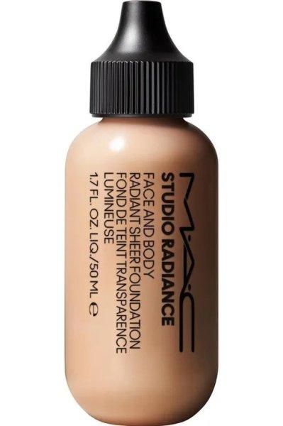 MAC Cosmetics Vízálló smink Studio Radiance (Face and Body Radiant Sheer
Foundation) 50 ml W6