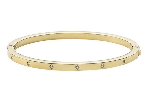 Fossil Merev aranyozott karkötő cirkónium kövekkel Shine Bright JF03872710