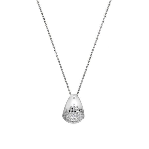 Hot Diamonds Luxus ezüst nyaklánc gyémánttal és topázzal Spritz DP1082