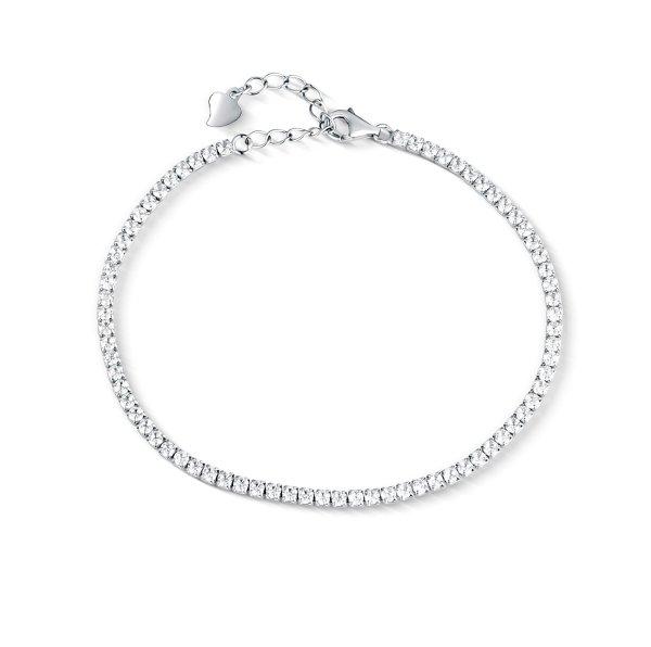 JwL Luxury Pearls Luxus ezüst tenisz karkötő cirkónium kövekkel JL0849