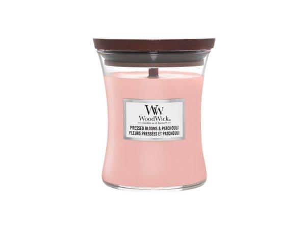 WoodWick Illatgyertya Pressed Blooms & Patchouli 275 g - közepes