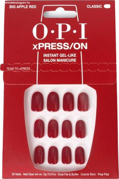 OPI Gél körmök xPRESS/ON (Press On Nails – Big Apple Red)