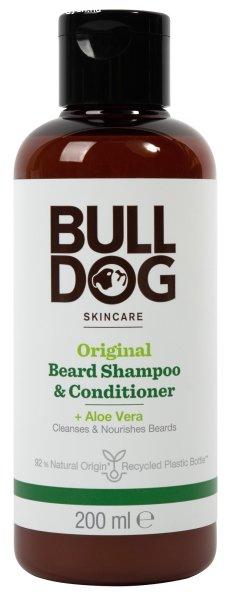 Bulldog Szakállápoló sampon és balzsam 2 az 1-ben normál bőrre Original
Beard Shampoo & Conditioner 200 ml