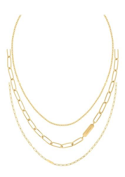 Calvin Klein Aranyozott acél nyaklánc szett Defiant 35000433