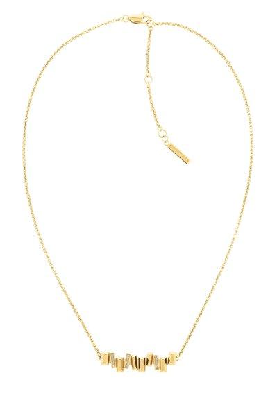 Calvin Klein Bámulatos aranyozott kristály nyaklánc Luster 35000229