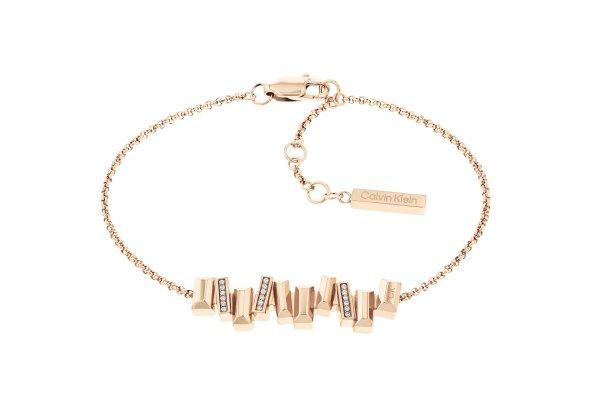 Calvin Klein Stílusos bronz karkötő dísszel Luster 35000242