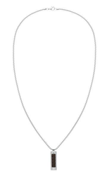 Tommy Hilfiger Eredeti acél nyaklánc bőr részlettel 2790492