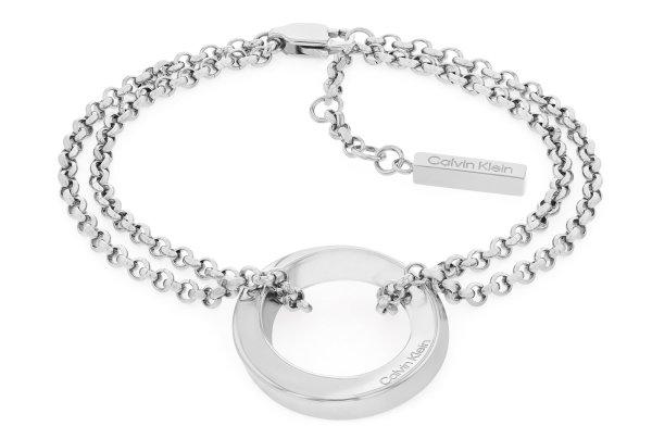 Calvin Klein Dupla acél karkötő Sculptural 35000336