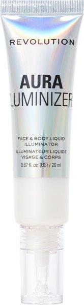 Revolution Highlighter arcra és testre Aura Luminizer Mood Switch (Face & Body
Liquid Illuminator) 20 ml