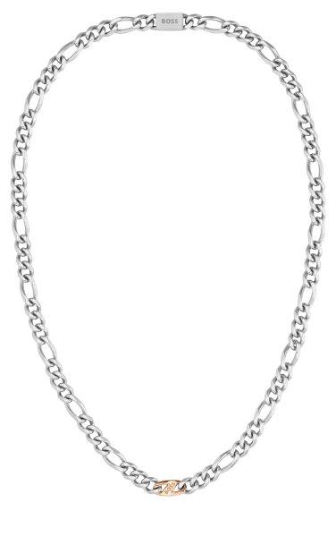 Hugo Boss Férfi bicolor acél nyaklánc Rian 1580586