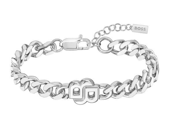 Hugo Boss Stílusos acél karkötő Double B 1580621