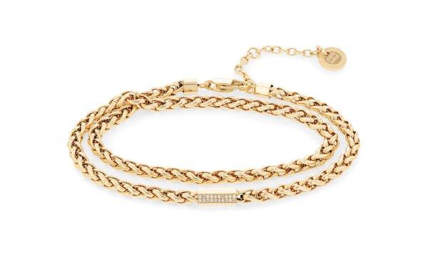 Tommy Hilfiger Divatos aranyozott dupla karkötő 2780876