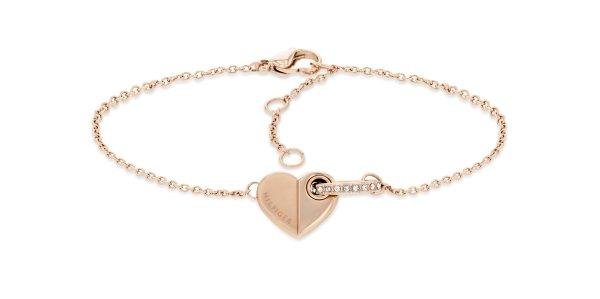Tommy Hilfiger Divatos bronz karkötő szívvel 2780881