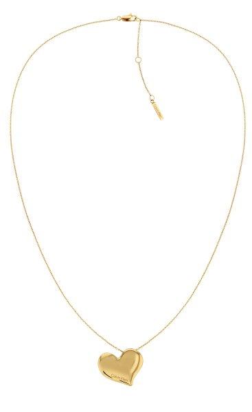 Calvin Klein Romantikus, aranyozott acél nyaklánc Passion 35000597