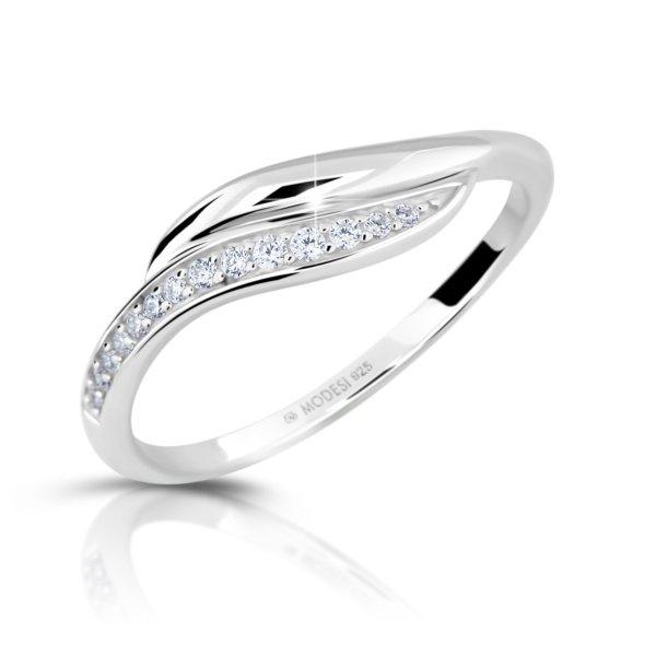 Modesi Elegáns ezüst gyűrű cirkónium kövekkel M00210 51 mm