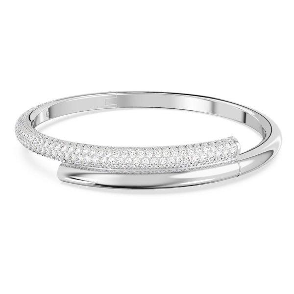 Swarovski Időtlen merev karkötő kristályokkal Dextera 5674981 L - 6,4 x 5,4
cm
