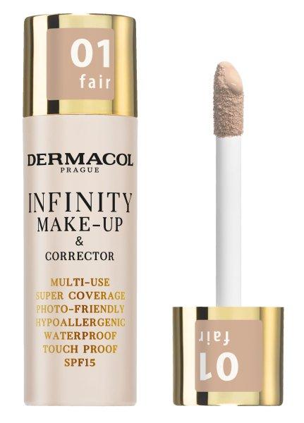 Dermacol Magas fedésű smink és korrektor Infinity (Multi-Use Super Coverage
Waterproof Touch) 20 g 01 Fair