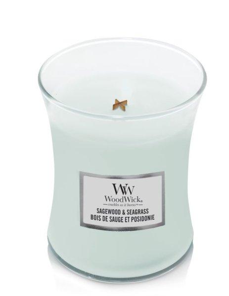 WoodWick Illatgyertya váza Sagewood & Seagrass 275 g