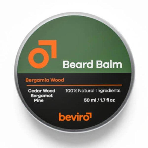 beviro Cédrus, bergamott és fenyő illatú szakállápoló balzsam (Beard
Balm) 50 ml