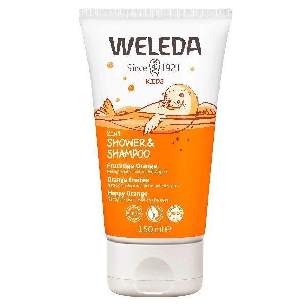 Weleda Boldog narancs krémtusfürdő és sampon 2 az 1-ben 150 ml