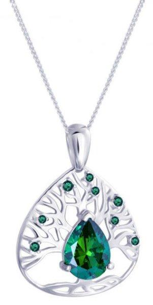 Preciosa Ezüst nyaklánc cirkónium kövekkel Green Tree of Life 5220 66
(lánc, medál)