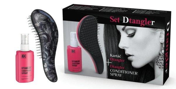 Dtangler Ajándékszett Conditioner Spray Set Black Flower