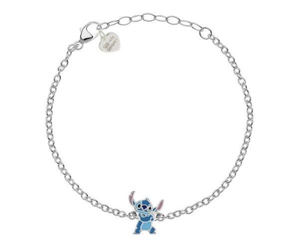 Disney Játékos ezüst karkötő Stitch Lilo & Stitch BS00094SL-65.CS