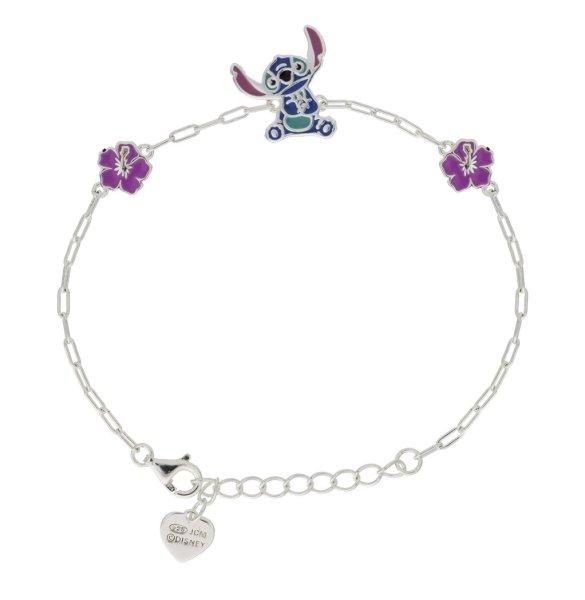 Disney Gyönyörű ezüst karkötő Stitch Lilo & Stitch BS00095SL-65.CS