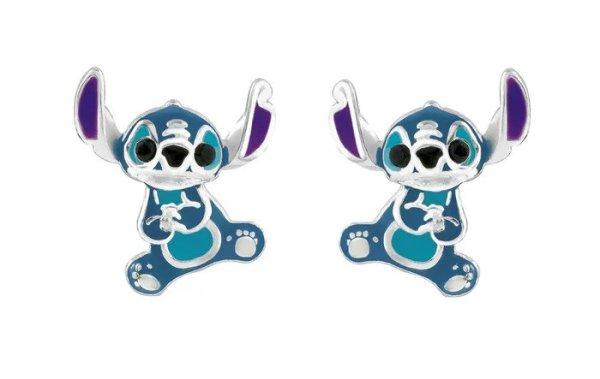 Disney Ezüst bedugós fülbevaló Stitch Lilo & Stitch ES00037SRHL.CS