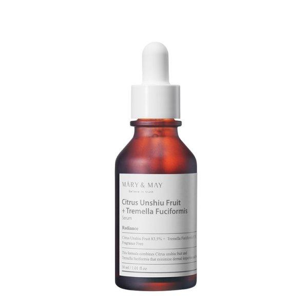 MARY & MAY Világosító bőrszérum Citrus Unshiu + Tremella Fuciformis (Serum)
30 ml