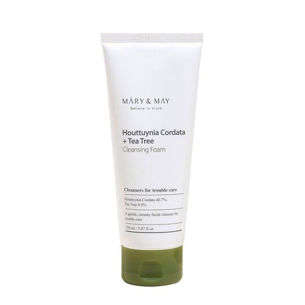MARY & MAY Tisztító hab problémás bőrre Houttuynia Cordata + Tea Tree
(Cleansing Foam) 150 ml