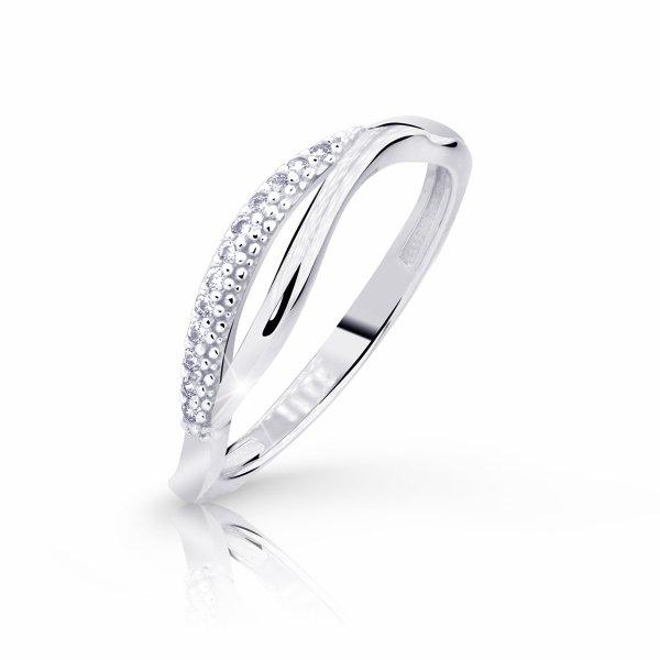 Cutie Jewellery Bájos fehérarany gyűrű cirkónium kövekkel Z8054-10-X-2 58
mm