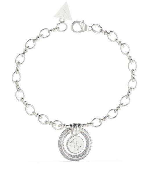 Guess Divatos acél karkötő nőknek Knot You JUBB04059JWRH 19 cm