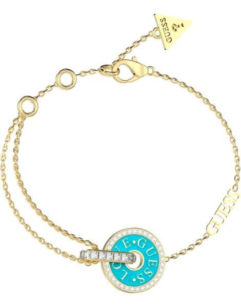 Guess Divatos aranyozott karkötő cirkónium kövekkel Love Guess
JUBB04078JWYGTQ 18,5 cm