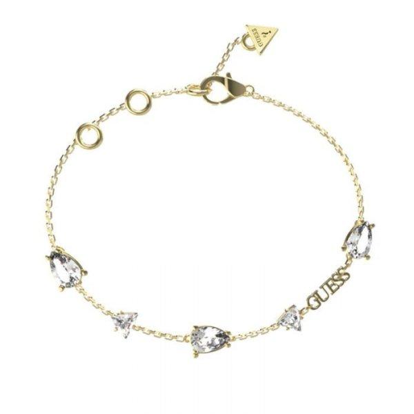 Guess Aranyozott karkötő cirkónium kövekkel Wonderlights JUBB04410JWYG 21 cm