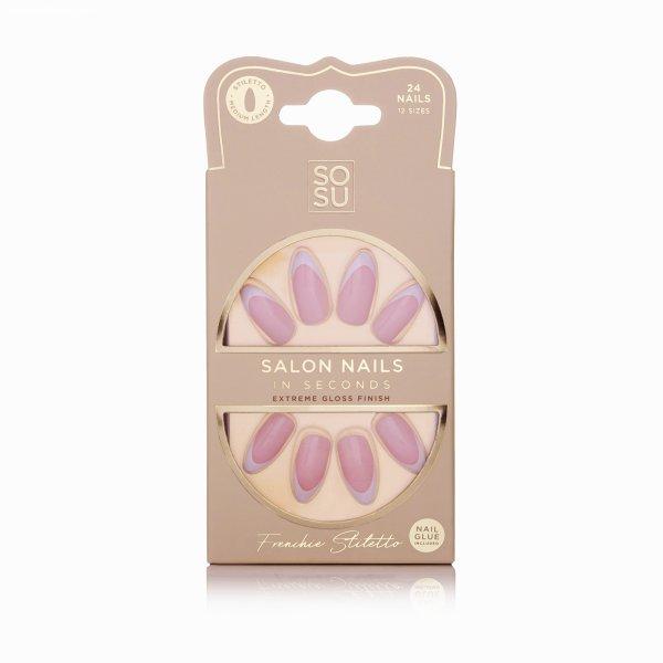 SOSU Cosmetics Műkörmök Frenchie (Salon Nails) 24 db