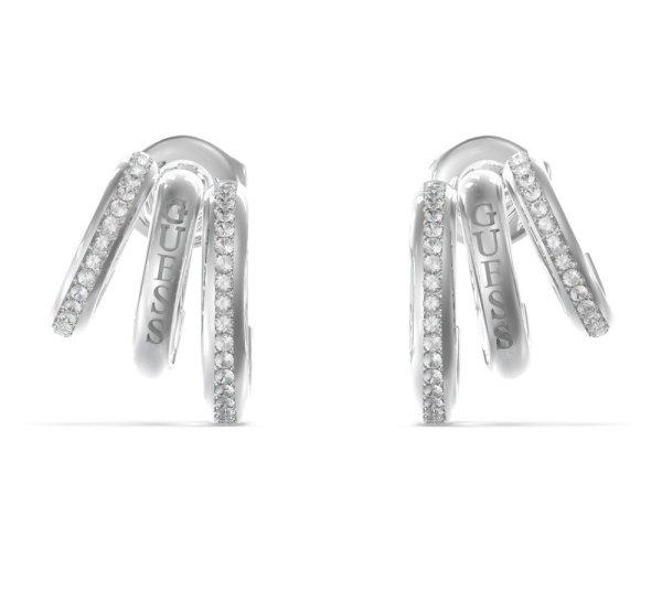 Guess Eredeti csillogó fülbevaló Crazy Earrings JUBE03302JWRHT/U