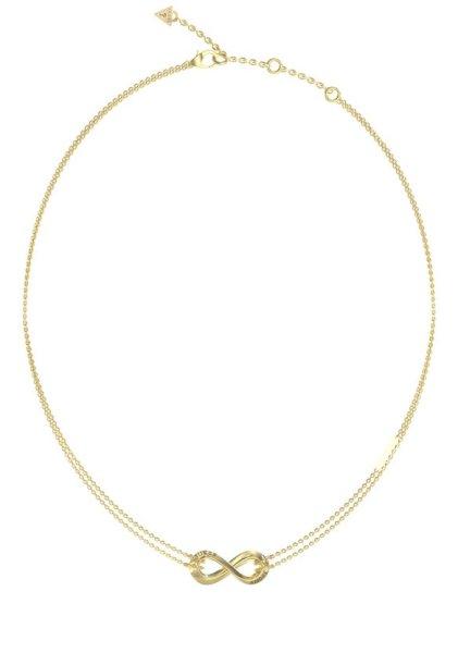 Guess Dupla aranyozott nyaklánc szívekkel Guess Amore JUBN05049JWYGT/U