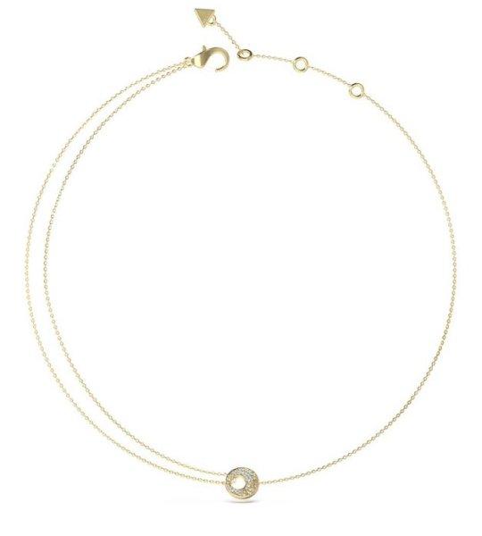 Guess Elegáns aranyozott nyaklánc Blooming Summer JUBN05223JWYGT/U