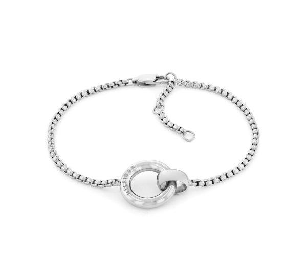 Tommy Hilfiger Időtálló acél karkötő nőknek Circles 2780946