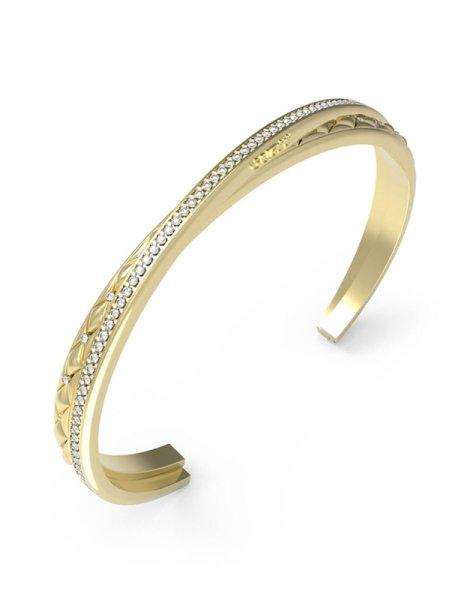 Guess Tömör aranyozott karkötő Stylish Guess JUBB04584JWYG 5,5 cm