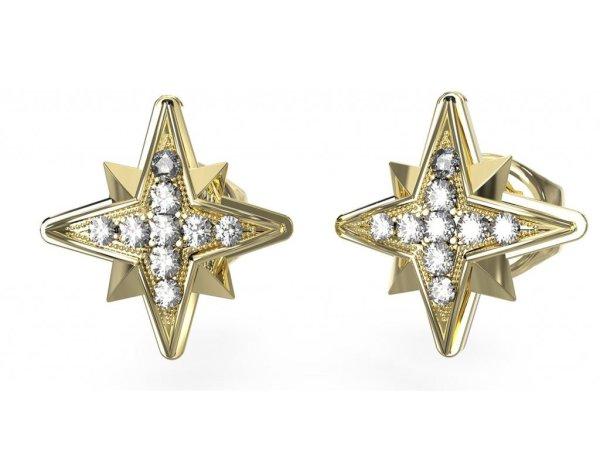 Guess Aranyozott fülbevaló Guess In The Sky JUBE03331JWYGT/U