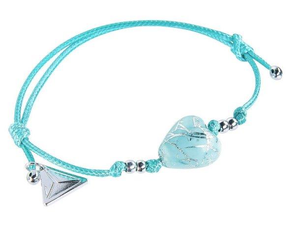 Lampglas Türkiz karkötő tiszta ezüsttel Turquoise Caress Lampglas gyönggyel
BLH12