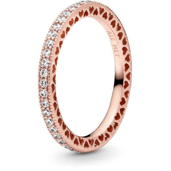 Pandora Luxus bronz csillogó gyűrű ezüstből 180963cz 52 mm