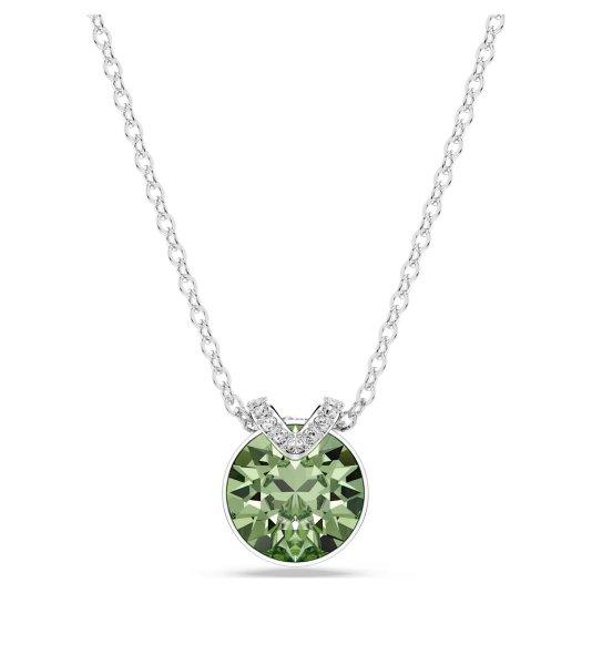 Swarovski Elegáns nyaklánc zöld kristályokkal Bella 5724285
