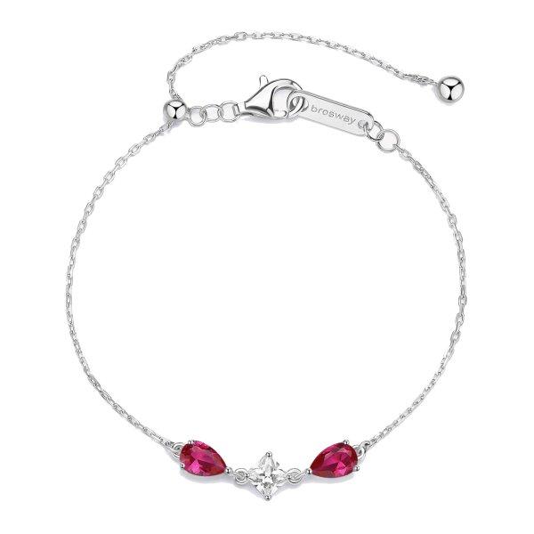 Brosway Ezüst karkötő cirkónium kövekkel Passion Ruby Fancy FPR114