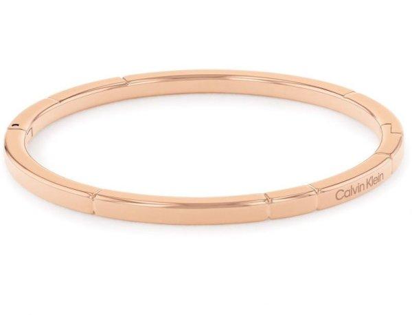 Calvin Klein Merev bronz karkötő Soft Squares 35000456