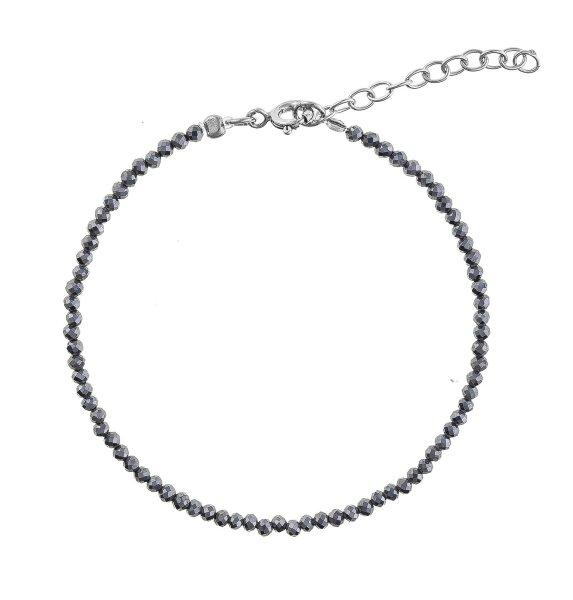 AGAIN Jewelry Hematit gyöngy karkötő AJKNR007
